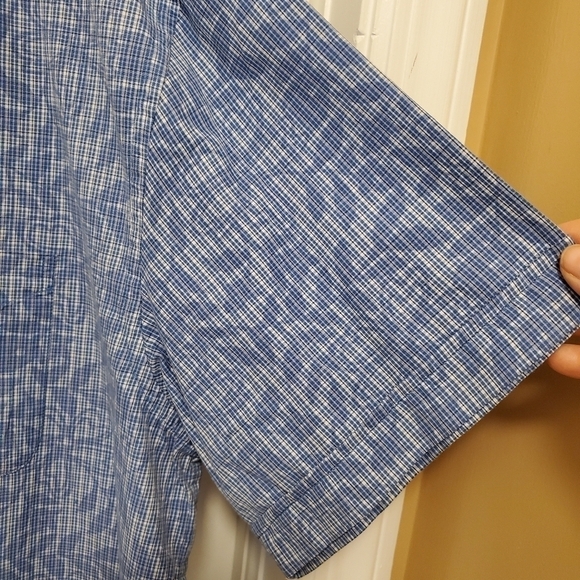 St. JOHN'S BAY BLUE Button Front S/S shirt size xlarge - Picture 3 of 4